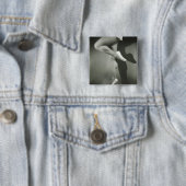 Dancing Girl Vierkante Button 5,1 Cm (In situ)