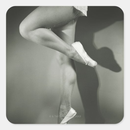 Dancing Girl Vierkante Sticker (Voorkant)