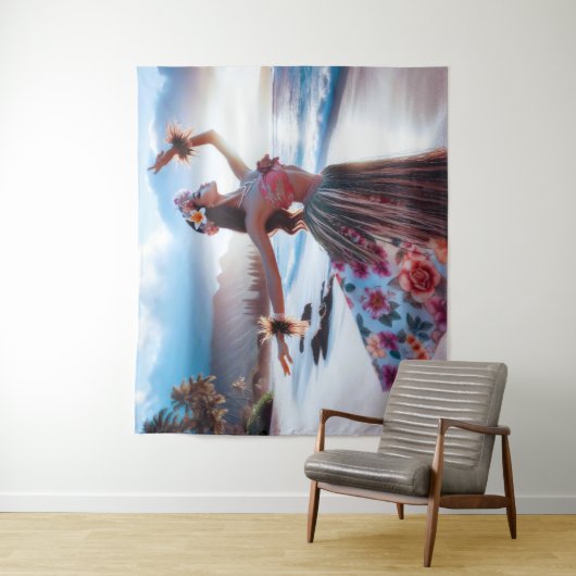 Dancing Girl Wandkleed (In situ)