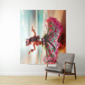 Dancing Girl Wandkleed (In situ)