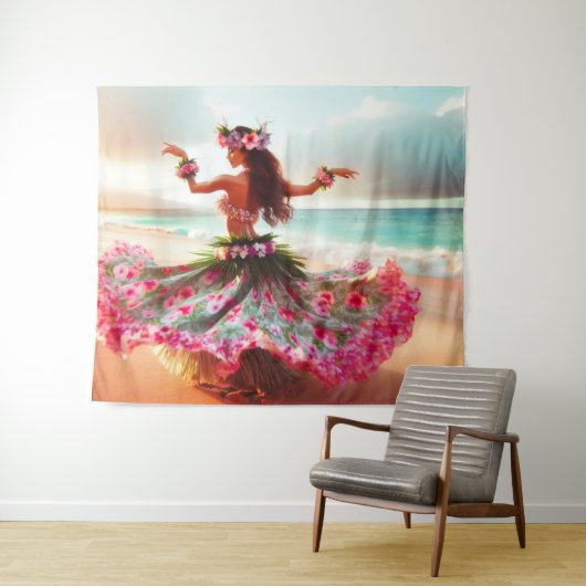 Dancing Girl Wandkleed (In Situ (horizontaal))