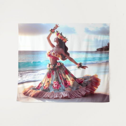 Dancing Girl Wandkleed (Voorkant (horizontaal))