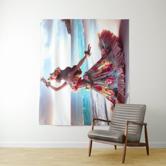 Dancing Girl Wandkleed (In situ)