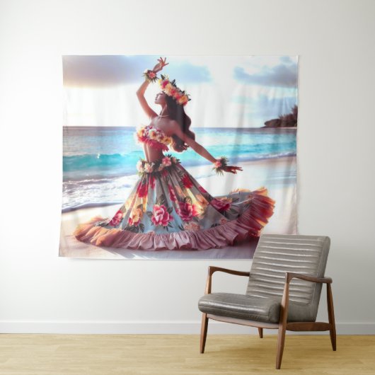 Dancing Girl Wandkleed (In Situ (horizontaal))