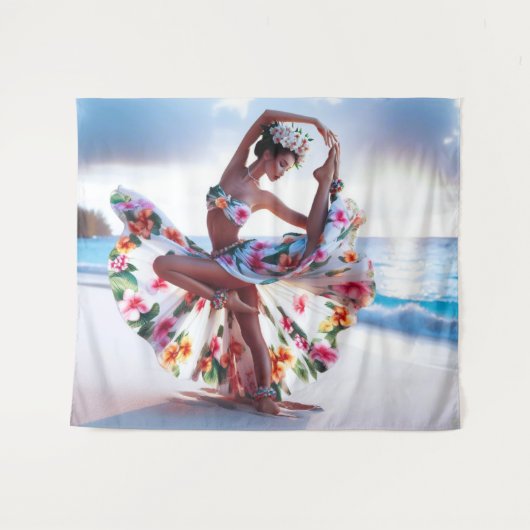 Dancing Girl Wandkleed (Voorkant (horizontaal))