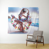 Dancing Girl Wandkleed (In Situ (horizontaal))