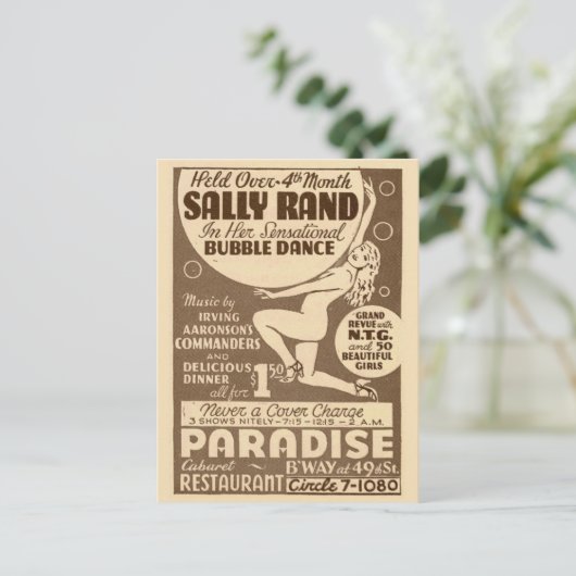 Dancing Girls Bubble Dance  Flyer Briefkaart (Staand voorkant)