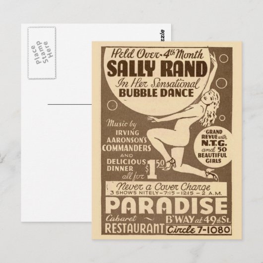 Dancing Girls Bubble Dance  Flyer Briefkaart (Voorkant / Achterkant)