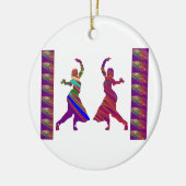 DANCING Girls :  Indische Bollywood Style Dance Keramisch Ornament (Links)