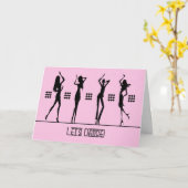 Dancing Girls Let's Dance Verjaardag Kaart (Gele Bloem)