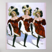 DANCING GIRLS VAUDEVILLE 1899 POSTER (Voorkant)
