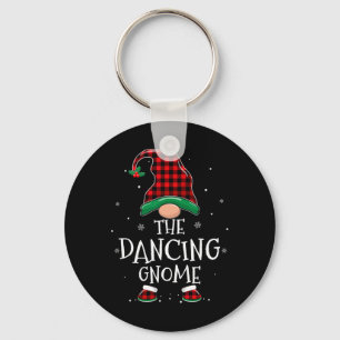 Dancing Gnome Xmas Family Matching Geplaagd Kerstm Sleutelhanger