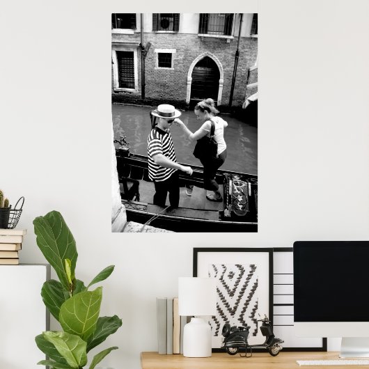 Dancing Gondolier Poster (Thuiskantoor)