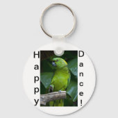 Dancing Green Parrot Sleutelhanger (Voorkant)