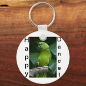 Dancing Green Parrot Sleutelhanger (Voorkant)