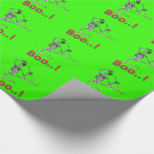 Dancing Halloween Skelet Cadeaupapier (Hoek)