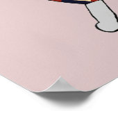 Dancing Harlequin Bunny Poster Print (Hoek)