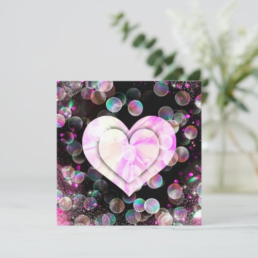 Dancing Hart Kaart (Staand voorkant)