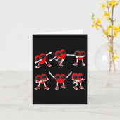 Dancing Hearts Dans Challenge Valentijnsdag Jongen Kaart (Gele Bloem)