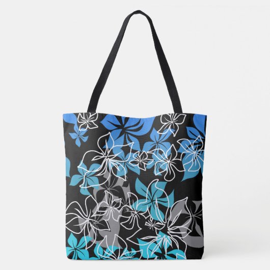 Dancing Hibiscus Hawaiian Blend Beach Bag Tote Bag (Achterkant)