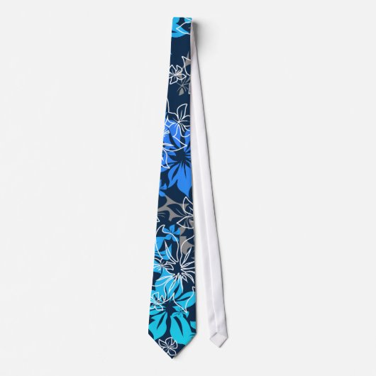 Dancing Hibiscus Hawaiian Necktie Stropdas (Voorkant)