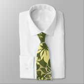 Dancing Hibiscus Hawaiian Necktie Stropdas (Gebonden)