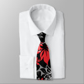 Dancing Hibiscus Hawaiian Necktie Stropdas (Gebonden)