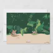 Dancing Hippo Invitation Kaart (Achterkant)