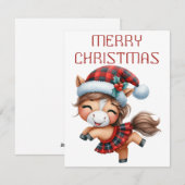 Dancing Horse Veulen - Kerst Kaart (Voorkant / Achterkant)