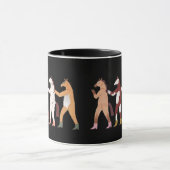 Dancing Horses Whimsical Mug Mok (Midden)