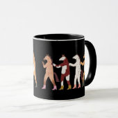 Dancing Horses Whimsical Mug Mok (Voorkant rechts)