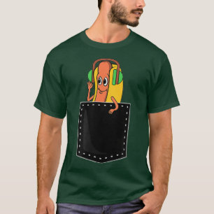 Dancing Hot Dog In Mijn Pocket Meme T-shirt