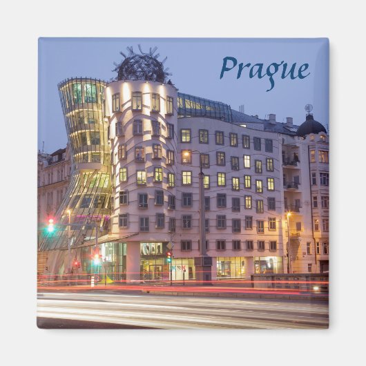 Dancing House Praag souvenir foto Magneet (Voorkant)
