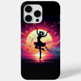 Dancing in the Sunset – Music Lover Vector Art Pho iPhone 15 Pro Max Hoesje