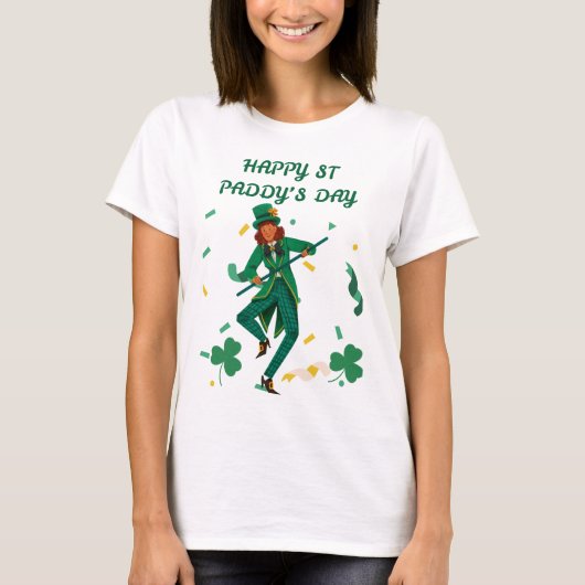 Dancing Irish Charm - St. Paddy's Day T-shirt (Voorkant)