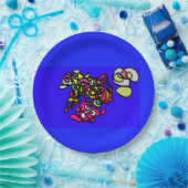 Dancing jellyfishes  papieren bordje (Feest)