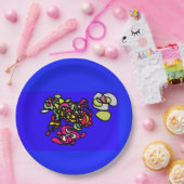 Dancing jellyfishes  papieren bordje (Feest)