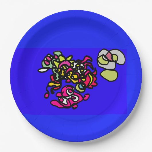 Dancing jellyfishes  papieren bordje (Voorkant)