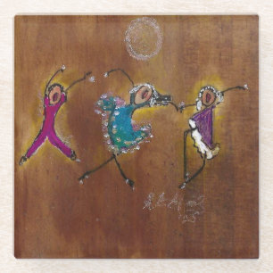 Dancing Joy Glass Onderzetter