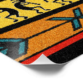 Dancing Kokopelli Tribal Wall Art Poster (Hoek)