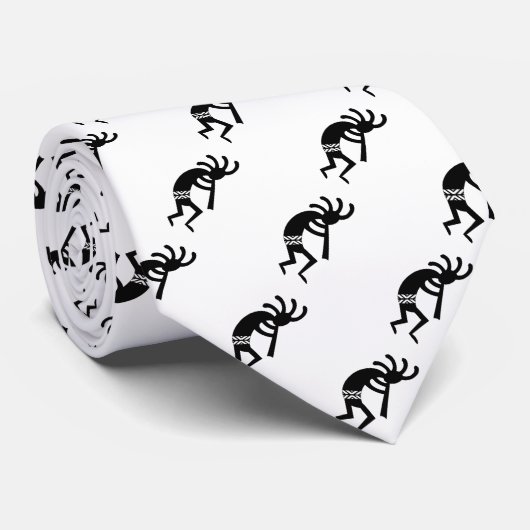 Dancing Kokopelli Zuidwest Design Stropdas (Opgerold)