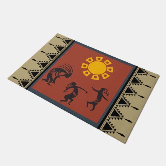 Dancing Kokopelli Zuidwestelijke Doormat Deurmat (Schuin)