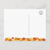 Dancing Labrador Trio Thanksgiving Feestdagenkaart (Achterkant)