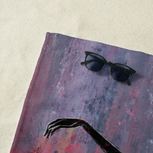 Dancing Lady Beach Handdoek (In situ)