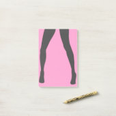 Dancing Lady Post-it® notes Pink of Kies Kleur (Op bureau)