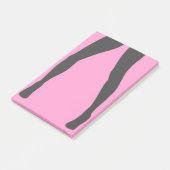 Dancing Lady Post-it® notes Pink of Kies Kleur (Schuin)