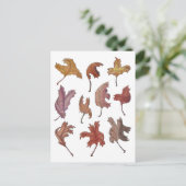 Dancing Leaves Briefkaart (Staand voorkant)