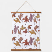 Dancing Leaves Hangend Wandkleed (Voorkant)