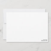 Dancing Leaves Invitaton Flat Kaart (Achterkant)