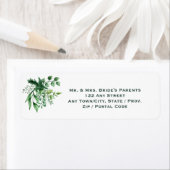 Dancing Leaves - Retouradreslabels Etiket (Insitu)